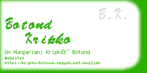 botond kripko business card